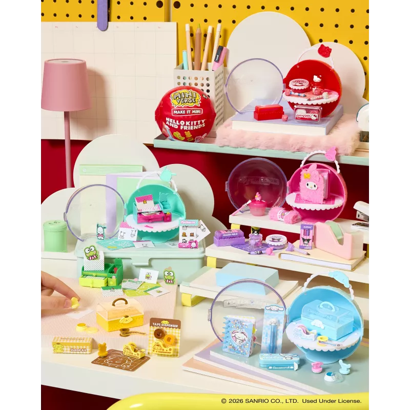 Miniverse Make It Mini Hello Kitty and Friends Series 3, 8 a, Hello Kitty, Mitmevärviline, Plastik, Vaik