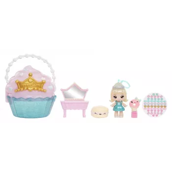 MGA Entertainment Yummiland Beauty Bag Playset + Lip Gloss nukk - Cupcake Beauty Bag