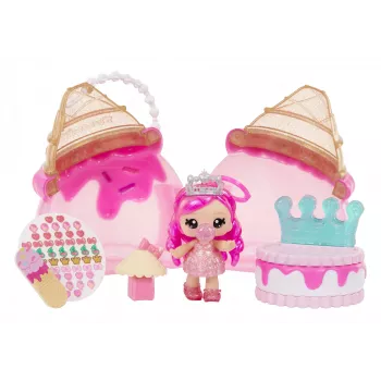 MGA Entertainment Yummiland Beauty Bag Playset + Lip Gloss nukk - Ice Cream Beauty Bag