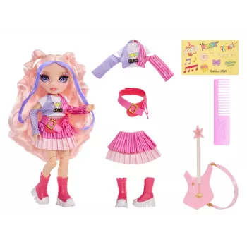 Rainbow High Jr High Rockband Fashion Dolls - Bella, moenukk, naine, 4 a, poiss/tüdruk, mitmevärviline