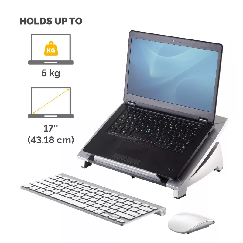 Fellowes Office Suites sülearvuti alus, must, 43,2 cm (17 tolli), 5 kg, 140 - 190 mm, 382 mm, 290 mm