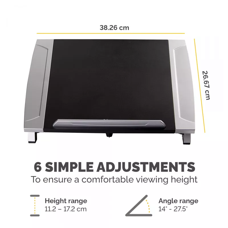 Fellowes Office Suites sülearvuti alus, must, 43,2 cm (17 tolli), 5 kg, 140 - 190 mm, 382 mm, 290 mm