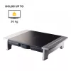 Fellowes kuvarialus 5 kõrgusereguleerimisega - Office Suites monitoritõstuk koos hoiusaluse - Ergonoomiline reguleeritav kuvarialus arvutitele - Maksimaalne kaal 36 kg / maksimaalne suurus 28 tolli - grafiit