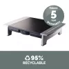 Fellowes kuvarialus 5 kõrgusereguleerimisega - Office Suites monitoritõstuk koos hoiusaluse - Ergonoomiline reguleeritav kuvarialus arvutitele - Maksimaalne kaal 36 kg / maksimaalne suurus 28 tolli - grafiit