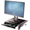 Fellowes kuvarialus 5 kõrgusereguleerimisega - Office Suites monitoritõstuk koos hoiusaluse - Ergonoomiline reguleeritav kuvarialus arvutitele - Maksimaalne kaal 36 kg / maksimaalne suurus 28 tolli - grafiit