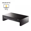 Fellowes arvuti monitori alus 3 kõrguse reguleerimisega - Designer Suites monitori tõstuk koos hoiualusega - ergonoomiline reguleeritav monitori alus arvutitele - max kaal 18 kg / max suurus 21 tolli - must / pärlvalge