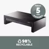 Fellowes arvuti monitori alus 3 kõrguse reguleerimisega - Designer Suites monitori tõstuk koos hoiualusega - ergonoomiline reguleeritav monitori alus arvutitele - max kaal 18 kg / max suurus 21 tolli - must / pärlvalge