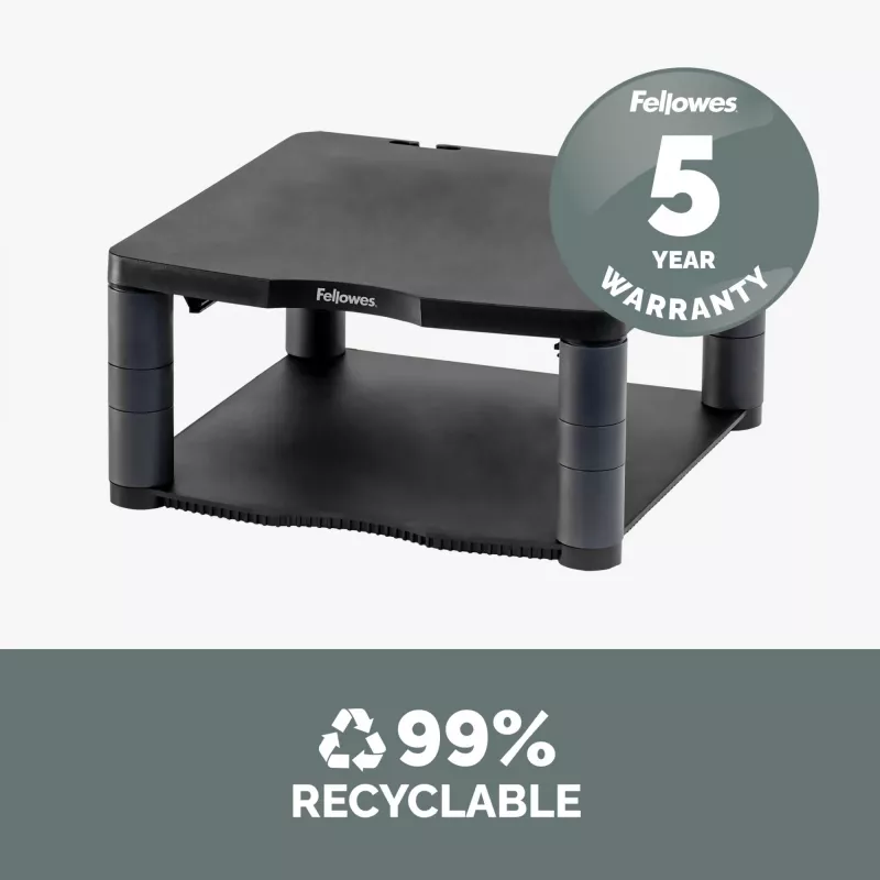 Fellowes Premium Monitor Riser Graphite, eraldiseisev, 36 kg, 53,3 cm (21 tolli), kõrguse reguleerimine, grafiit
