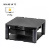 Fellowes arvutimonitori alus 3 kõrguse reguleerimisega – Premium Monitor Riser Plus kaablihaldusega – ergonoomiline reguleeritav monitorialus arvutitele – max kaal 36 kg / max suurus 21 tolli – grafiit