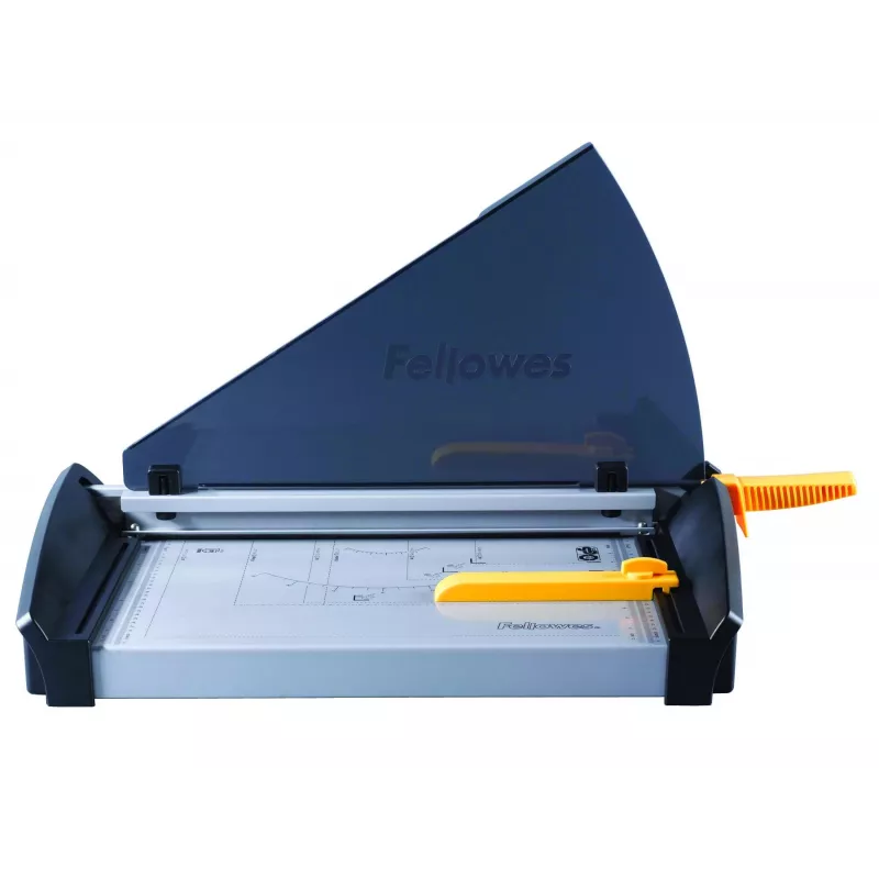 Paberlõikur Fellowes Plasma A3/180 — lõikepikkus 46 cm, mahutavus 40 lehte, grafiit/hõbedane/kollane