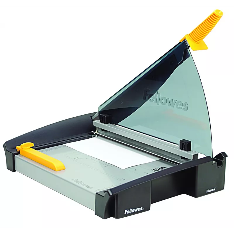 Paberlõikur Fellowes Plasma A3/180 — lõikepikkus 46 cm, mahutavus 40 lehte, grafiit/hõbedane/kollane
