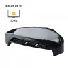 Fellowes arvutimonitori alus 3 kõrguse reguleerimisega – Smart Suites Monitor Riser Plus koos hoiualaga – ergonoomiline reguleeritav monitorialus arvutitele – maksimaalne kaal 10 kg / maksimaalne suurus 21 tolli – must