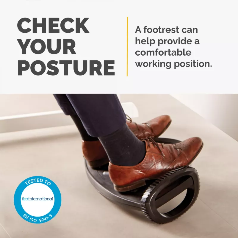 Fellowes Foot Rest Under Desk - Smart Suites Foot Support Ergonomic Foot Rest - Foot Rest Stool for Office & Home - Must