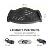 Fellowes Foot Rest Under Desk - Smart Suites Foot Support Ergonomic Foot Rest - Foot Rest Stool for Office & Home - Must