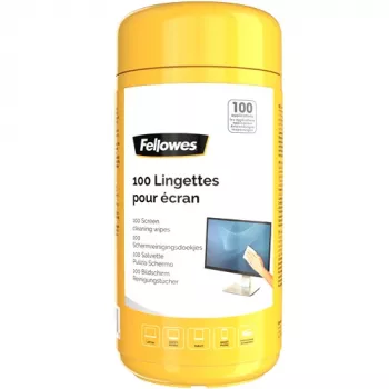 Fellowes 100 ekraanipuhastusvahendid, seadmete puhastamise niisked lapid, LCD/TFT/Plasma, mitmevärviline, 82 mm, 82 mm, 170 mm