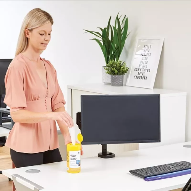 Fellowes 100 ekraanipuhastusvahendid, seadmete puhastamise niisked lapid, LCD/TFT/Plasma, mitmevärviline, 82 mm, 82 mm, 170 mm