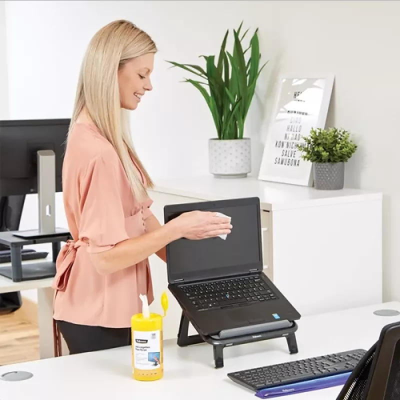 Fellowes 100 ekraanipuhastusvahendid, seadmete puhastamise niisked lapid, LCD/TFT/Plasma, mitmevärviline, 82 mm, 82 mm, 170 mm