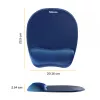 Hiirematt Fellowes Memory Foam hiir Pad/Wrist Rest Sapphire