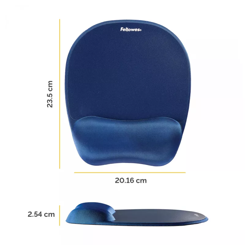 Hiirematt Fellowes Memory Foam hiir Pad/Wrist Rest Sapphire