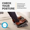 Fellowes Foot Rest Under Desk - Refresh Foot Support Ergonomic Foot Rest with 2 Height Adjustments & Massage Surface - Foot Rest Stool for Office & Home - Must