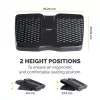 Fellowes Foot Rest Under Desk - Refresh Foot Support Ergonomic Foot Rest with 2 Height Adjustments & Massage Surface - Foot Rest Stool for Office & Home - Must