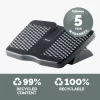 Fellowes Foot Rest Under Desk - Refresh Foot Support Ergonomic Foot Rest with 2 Height Adjustments & Massage Surface - Foot Rest Stool for Office & Home - Must