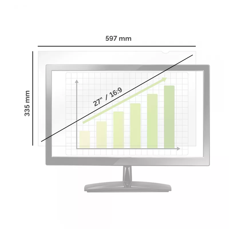 Fellowes PrivaScreen 68,6 cm (27-tolline) monitorile raamita ekraani privaatsusfilter