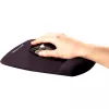 Fellowes hiir Mat Wrist Support - PlushTouch hiirematt libisemiskindla kummipõhja ja antibakteriaalse kaitsega - ergonoomiline hiirematt arvutile, sülearvutile, kodukontorisse - must
