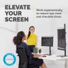 Fellowes Seasa kahekordselt paigaldatav monitoriõlg - vabalt seisev monitorikinnitus kuni 8 kg ja 32-tollistele ekraanidele - ergonoomiline reguleeritav monitoriõlg - kalle 45°, pööre 120°, rotatsioon 360°, VESA 75 x 75 / 100 x 100 - must