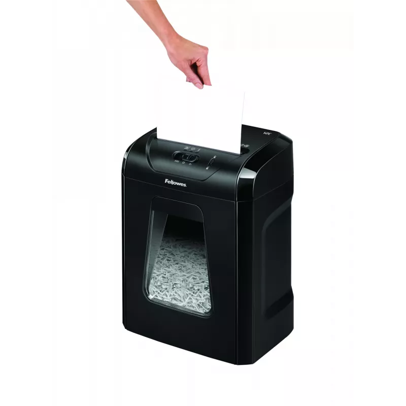 Fellowes Powershred 12C paberipurustaja Ristlõikeline 22,5 cm Must