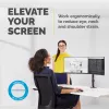 Fellowes Reflex Dual Monitor Arm - kahe monitori kinnitus 8 kg kuni 27-tollistele ekraanidele - reguleeritav lauakinnitus - kallutus 45° pööre 180° pöörlemine 360°, VESA 75 x 75/100 x 100 - must