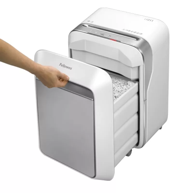 Fellowes LX Series Powershred LX21 paberipurustaja, mikroosakeste purustamine, hall, valge