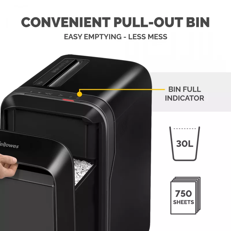 Fellowes LX Series Powershred LX220 paberipurustaja 65 dB Must