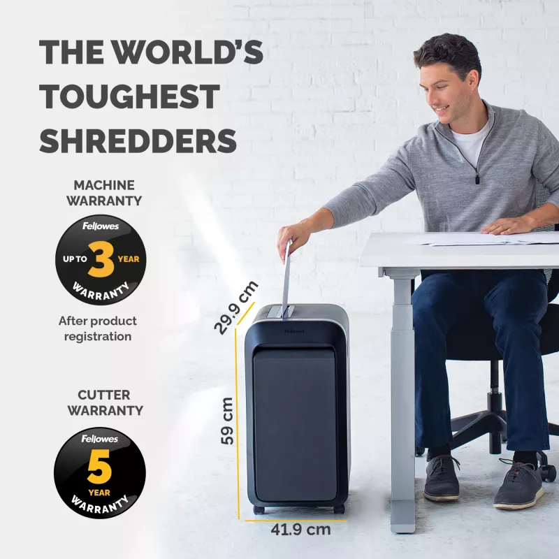 Fellowes LX Series Powershred LX220 paberipurustaja 65 dB Must