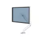 Fellowes Platinum seeria monitorihoidik - monitorikinnitus kuni 8 kg ja 40-tollistele ekraanidele - reguleeritav monitori lauakinnitus - kaldenurk 45°, pöördenurk 180°, pöördenurk 360°, pöörlemine 360°, VESA 75 x 75/100 x 100 - valge