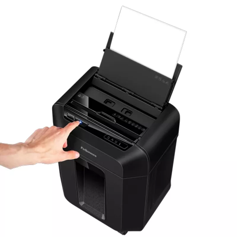 Fellowes Automax 80M paberipurustaja osakesteks purustamine 22 cm Must