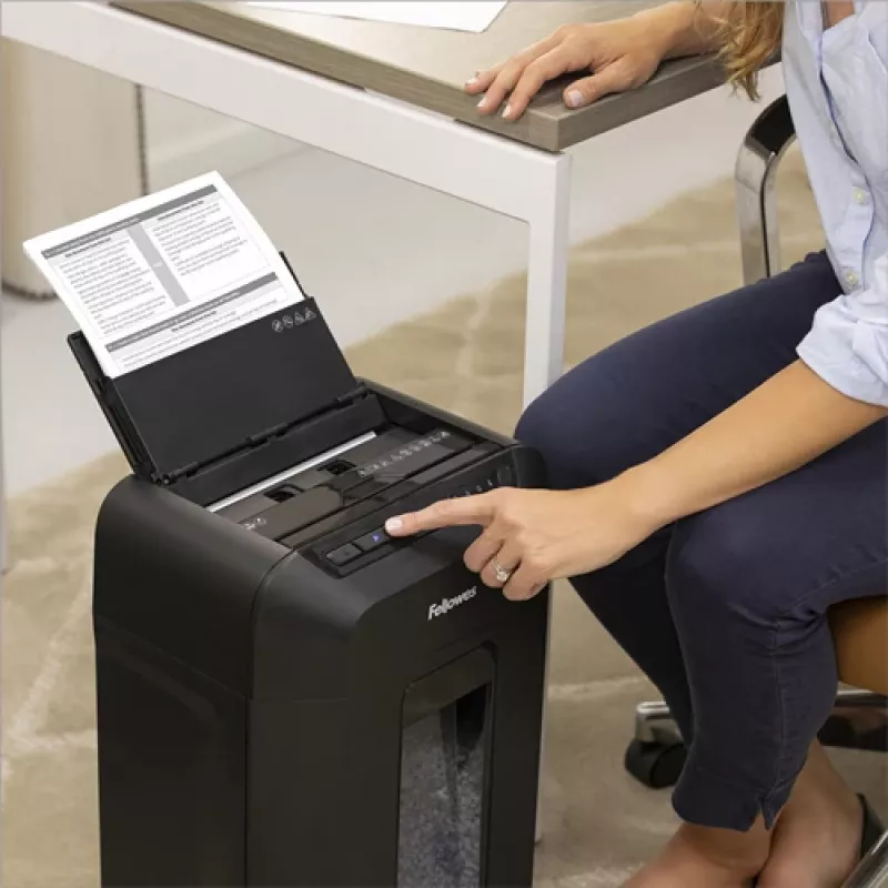 Fellowes AutoMax 90M paberipurustaja Mikropurustus Must