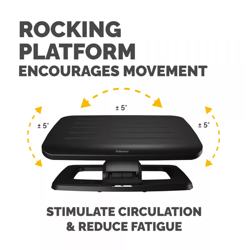 Fellowes Foot Rest Under Desk - Hana LT Foot Support Ergonomic Foot Rest - Foot Rest Stool for Office & Home Use - Must