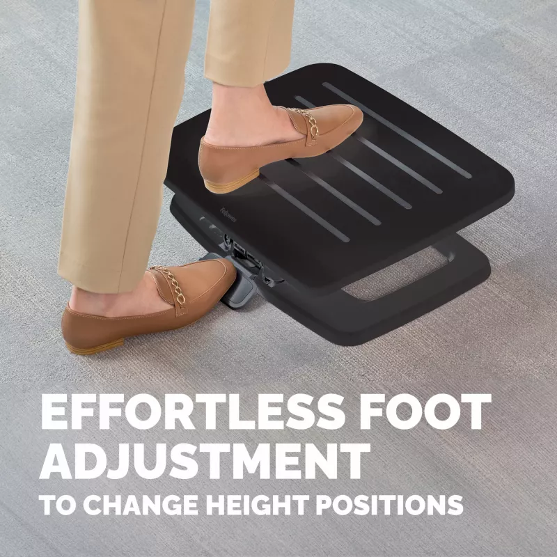Fellowes Foot Rest Under Desk - Hana LT Foot Support Ergonomic Foot Rest - Foot Rest Stool for Office & Home Use - Must