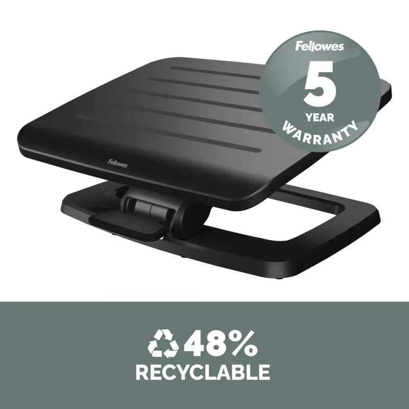 Fellowes Foot Rest Under Desk - Hana LT Foot Support Ergonomic Foot Rest - Foot Rest Stool for Office & Home Use - Must