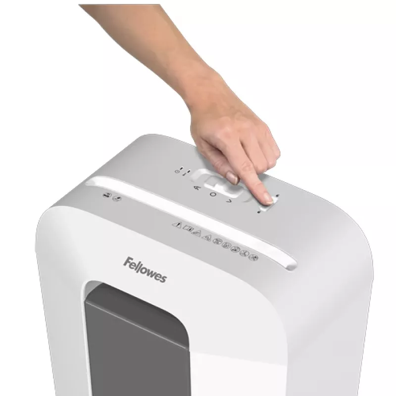 Fellowes LX Series Powershred LX50 (valge) ristlõikusega purustaja - patenteeritud turvalukk
