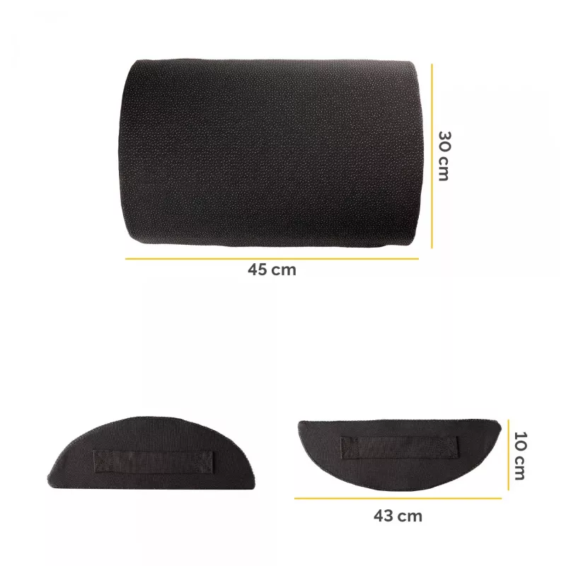 Fellowes Breyta jalatoe pehmendus, must, polüester, 45 cm, 30 cm, 450 mm, 300 mm