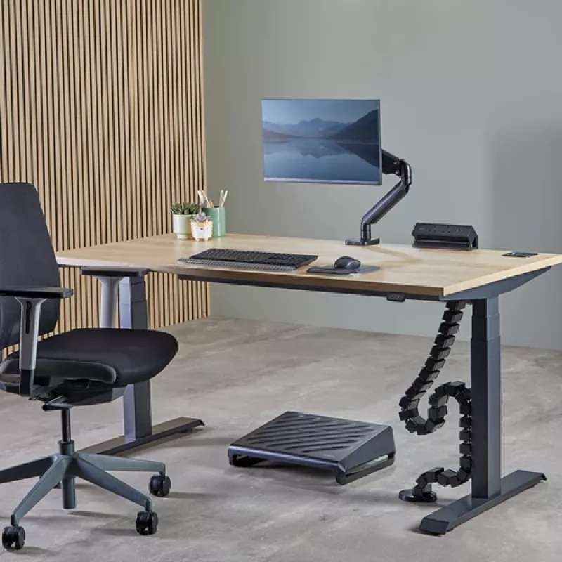 Fellowes 100136871 kaablikorraldaja Laua kaablihülss Must 1 tk