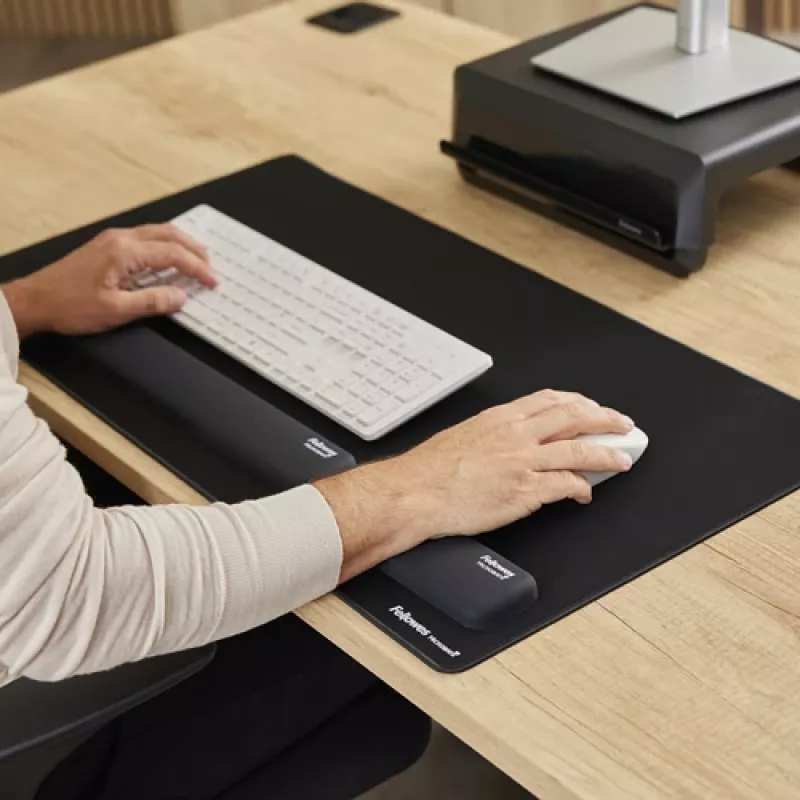 Fellowes randmetugi Breyta peopesatugi antibakteriaalse kaitsega ergonoomiline randmetugi must