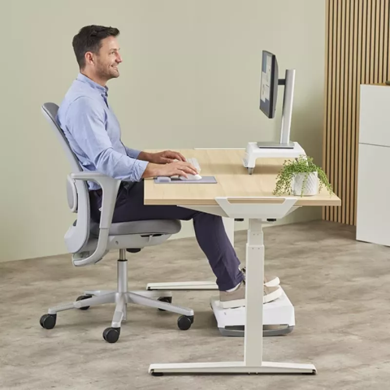 Fellowes Breyta randmetugi peopesatugi antibakteriaalse kaitsega ergonoomiline randmetugi hall