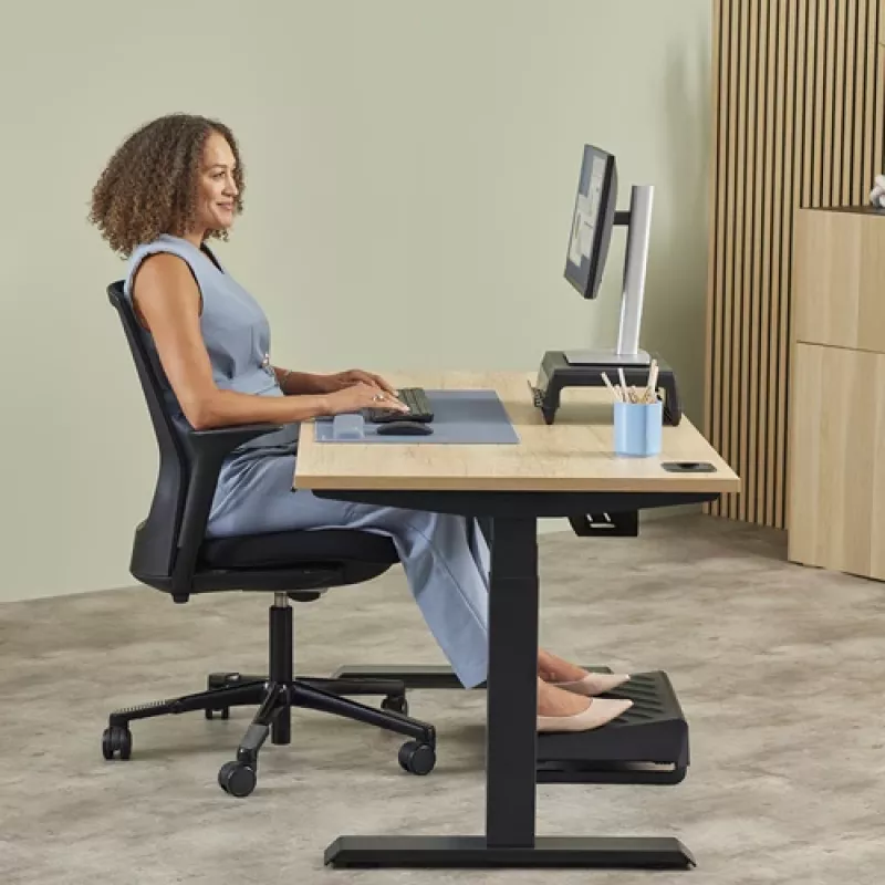 Fellowes randmetugi Breyta peopesatugi antibakteriaalse kaitse ja ergonoomilise randmetoega, merevärvi