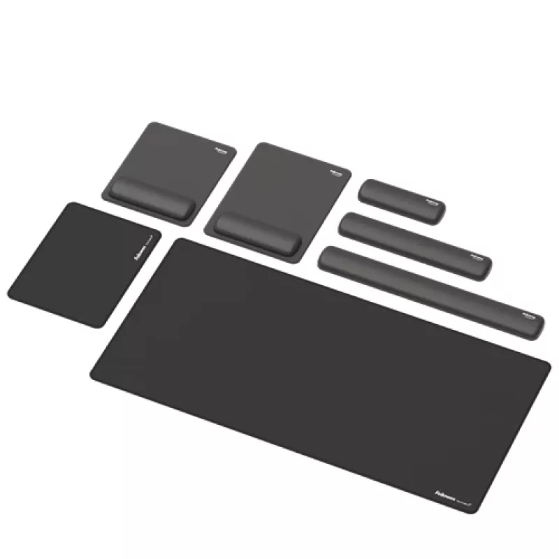 Fellowes klaviatuur Wrist Rest Breyta Compact klaviatuur Wrist Support with Antibacterial Protection Ergonomic Wrist Support Must