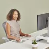 Fellowes klaviatuuri randmetugi Breyta Compact klaviatuuri randmetugi antibakteriaalse kaitsega ergonoomiline randmetugi liivavärvi