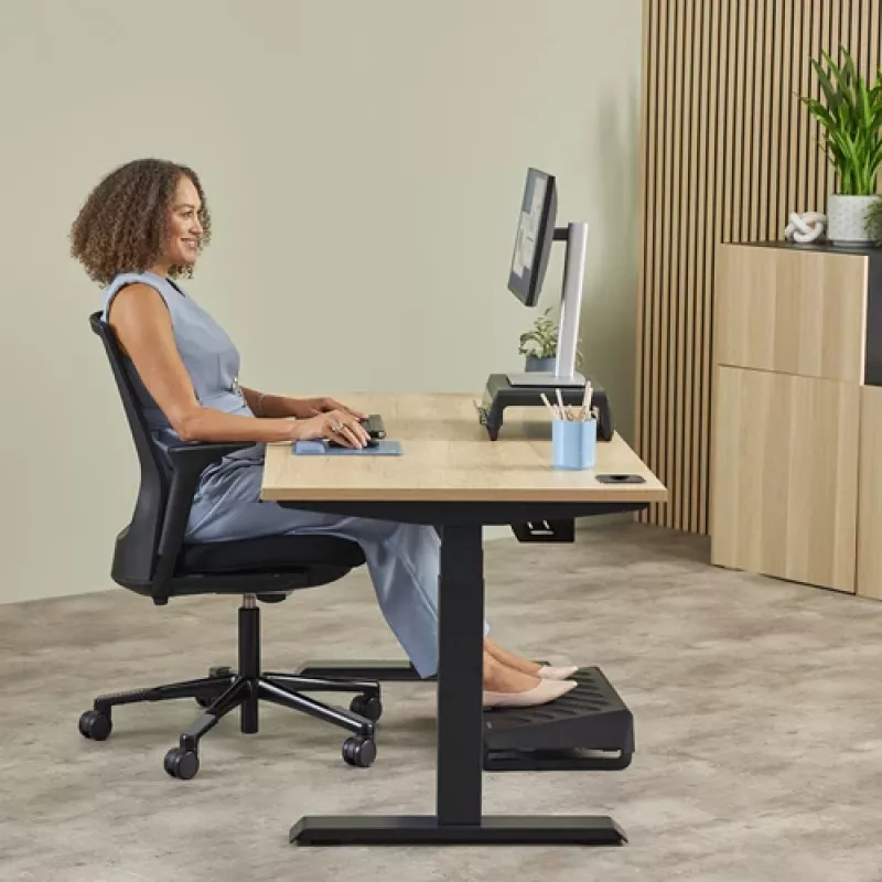 Fellowes klaviatuur Wrist Rest Breyta Compact klaviatuuri randmetugi antibakteriaalse kaitsega ergonoomiline randmetugi Marine