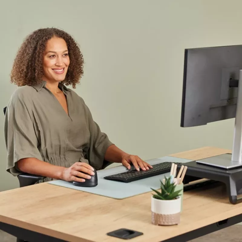 Fellowes Vertical Wireless hiir Breyta Plus+ Ergonomic Left Handed Vertical hiir koos Antibacterial Protection Medium